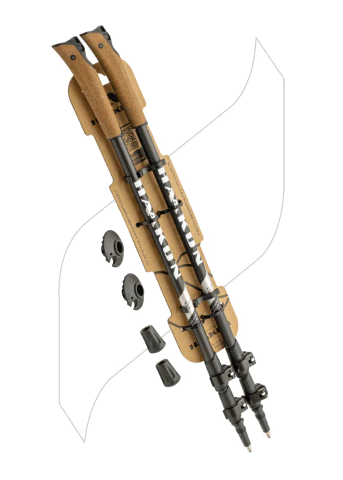 Nordic walking hole HAAKON Double Telescopic Silver